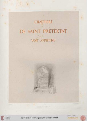 Cimetière de Saint Pretextat voie appienne