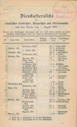 Dienstaltersliste