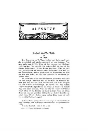 Herbart und Th. Waitz