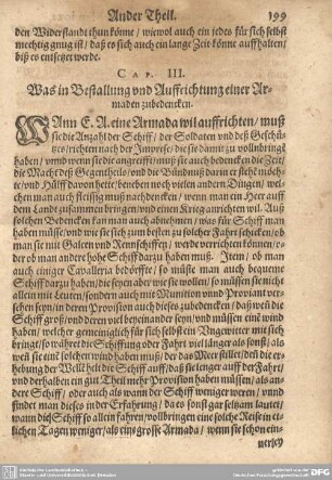Cap. III. Was in Bestallung und Auffrichtung einer Armanden zubedencken.