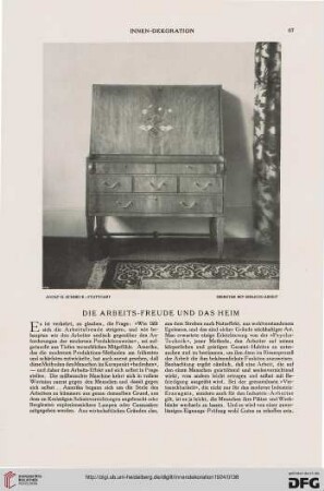 35: Die Arbeits-Freude und das Heim