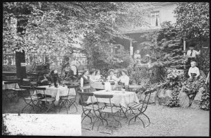 Meißen. Garten im Weinschank zum Winzerhaus