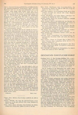 290-292 [Rezension] Kraeling, Carl H., The Christian building