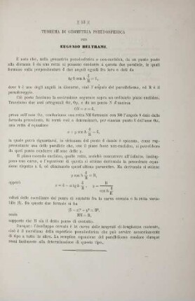 Teorema die Geometria pseudosferica.