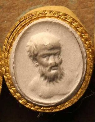Brustbild des Diogenes von Sinope (Daktyliothek, Das Alterthum nach Lippert und Visconti)
