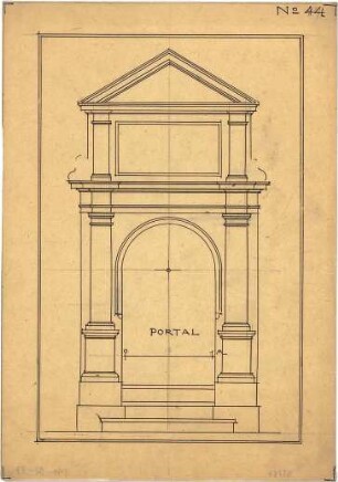 Pfann, Paul; Übungsblätter zur Perspektive - Portal (Ansicht)