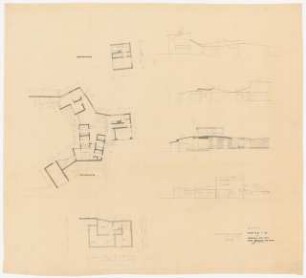 Haus Baron von Holzschuher: Grundrisse, Ansichten 1:100