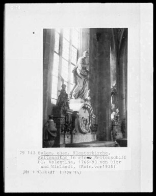 Altar der heiligen Valentina