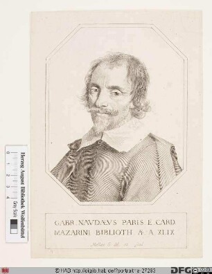 Bildnis Gabriel Naudé (lat. Naudaeus)