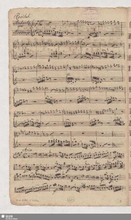[Violino I.mo, ohne Chor]