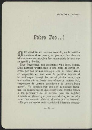 Pobre Feo..!