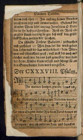 Der CXXXVIII. Psalm.