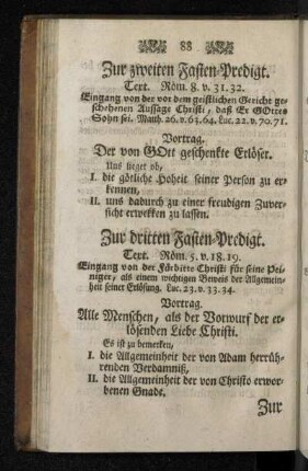 Zur zweiten Fasten-Predigt.