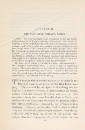 Chapter II. The East India Company: Policy