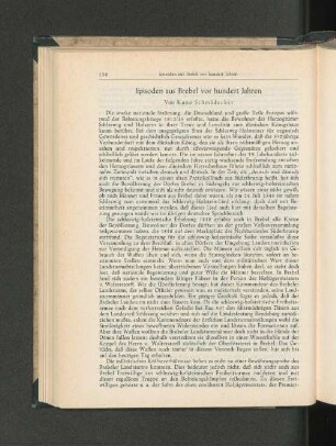 Episoden aus Brebel vor hundert Jahren