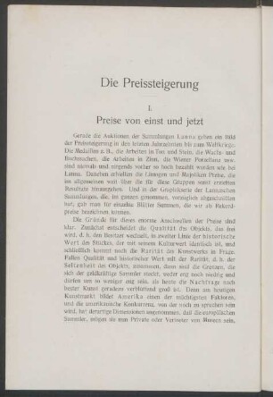 Die Preissteigerung