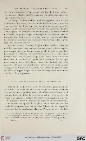 § 7: Résumé de l’histoire de la sculpture phénicienne