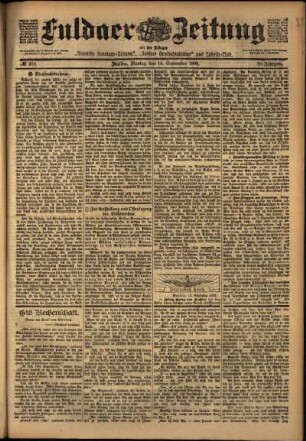 Ausgabe vom Montag, den 15. September 1902.