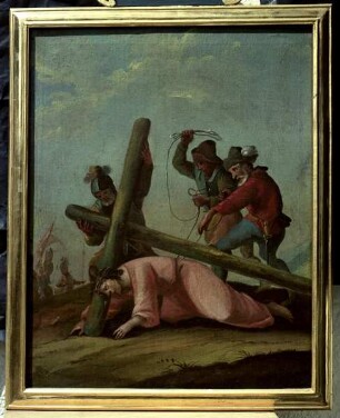 Kreuzweg — Christus fällt zum zweiten Mal