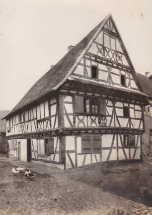 Kirchenstraße 17. Fachwerk, Bauernhaus. 17. Jahrhundert