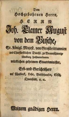 Johann Anton Trinius, Predigers zu Brauenrode und Walbeck, Beytrag zu einer Geschichte berühmter und verdienter Gottesgelehrten auf dem Lande : Aus glaubwürdigen Urkunden und Schriften, [1]