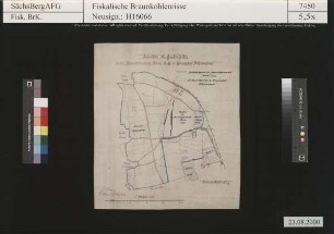 Borna; Braunkohlenwerke Borna AG und Gewerkschaft Wilhelmschacht bei Gnandorf, Grubenfelder