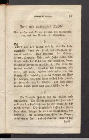 Zwey und zwanzigstes Kapitel.