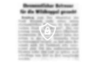Ehrenamtlicher Betreuer für die Wildkoppel gesucht