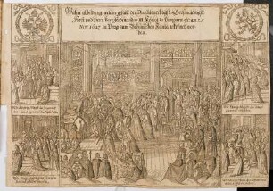 Wahre Abbildung, welcher Gestalt der ... Ferdinandus III. König zu Hungarn etc. am 25. Nov. 1627 zu Prag zum Böhmischen König gekrönet worden