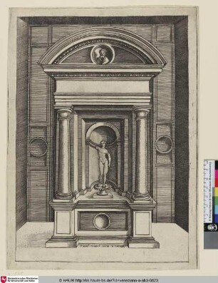 Primum Templum Iovis in Capitolio; L'autel de Jupiter au premier temple du capitole [Der Altar des Jupiter im ältesten Tempel auf dem Capitols]