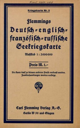 5: Flemmings Deutsch-englisch-französisch-russische Seekriegskarte