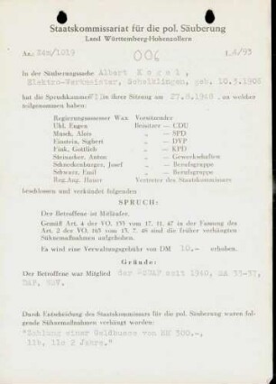 Kogel, Albert