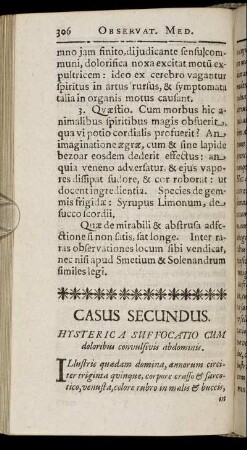 Casus Secundus. - Casus Quintus.