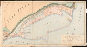Hafen für Arkona Schinkelwettbewerb 1868: Lageplan Hafen 1:1200; Maßstabsleiste