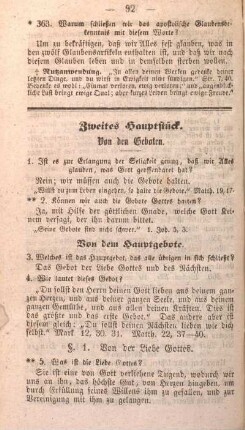 Zweites Hauptstück. [Gebote]