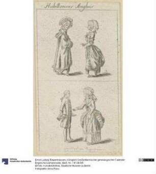Königlich Großbritannischer genealogischer Calender: Englische Damenmode