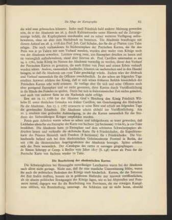 Die Bearbeitung der akademischen Karten