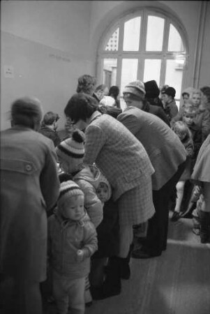 Polio-Impfaktion des Staatlichen Gesundheitsamts Karlsruhe gegen Kinderlähmung