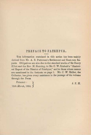 Preface to Fatehpur