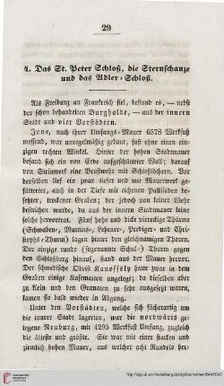4: Das St. Peter Schloß, die Sternschanze und das Adler-Schloß