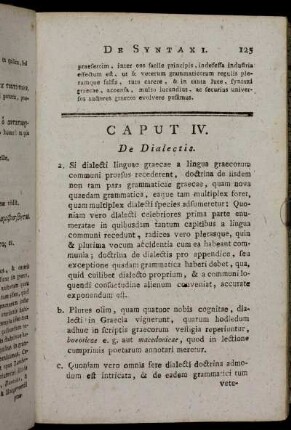 Caput IV. De Dialectis.