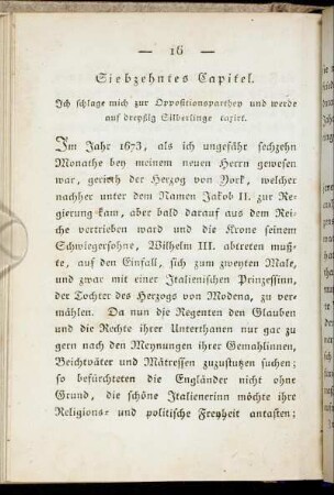 Siebzehntes Kapitel. Ich schlage mich zur Oppositionsparthey und werde auf dreyßig Silberlinge taxirt.