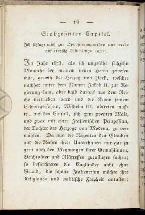 Siebzehntes Kapitel. Ich schlage mich zur Oppositionsparthey und werde auf dreyßig Silberlinge taxirt.