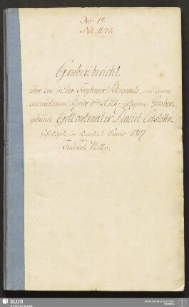 Grubenbericht über das in der Freyberger Bergamts- und deren auswärtigen Revier Ister Abth: gelegene Grubengebäude Gott vertrauter Daniel Erbstolln - 17.6951 4.