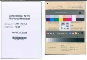 Entnazifizierung August Kroell , geb. 14.01.1921 (Polizeianwaerter)