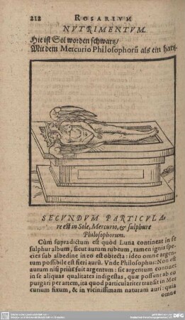 Hie ist Sol worden schwarz/ Mit dem Mercurio Philosophorum als hartz.