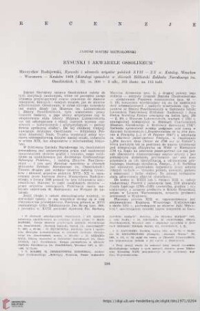 33: Rysunki i akwarele Ossolineum