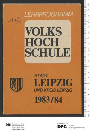 Programm Jahr 1983/1984