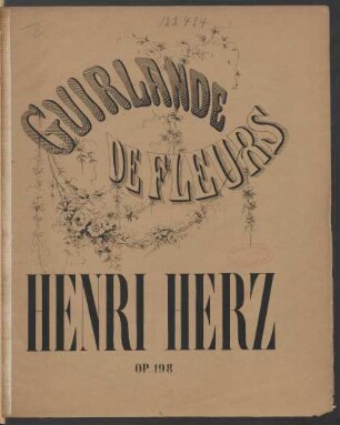 Guirlande de fleurs : valse de concert pour le piano : op. 198