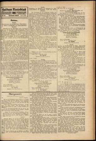 Zweite Ausgabe vom Samstag, den 18. November 1916.